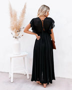 Women’s Long V-Neck Kimono Bikini Cover Up Dress