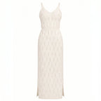 Women’s Sleeveless Crochet Knit Maxi Beach Dress