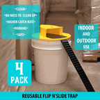 Bucket Lid Mouse Trap Set — 4-Pack Reusable Lids