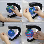 Levitating LED Globe with C-Frame Display