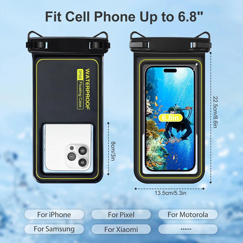 AquaGuard | Waterproof Phone Case with Buoyant Design & Adjustable Lanyard | Essential for Water Activities
