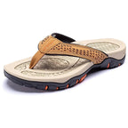 Athletic Men's Sandals | Flip Flops with Arch Support & Water-Resistant Straps | Comfortable Outdoor Footwear