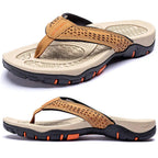 Athletic Men's Sandals | Flip Flops with Arch Support & Water-Resistant Straps | Comfortable Outdoor Footwear