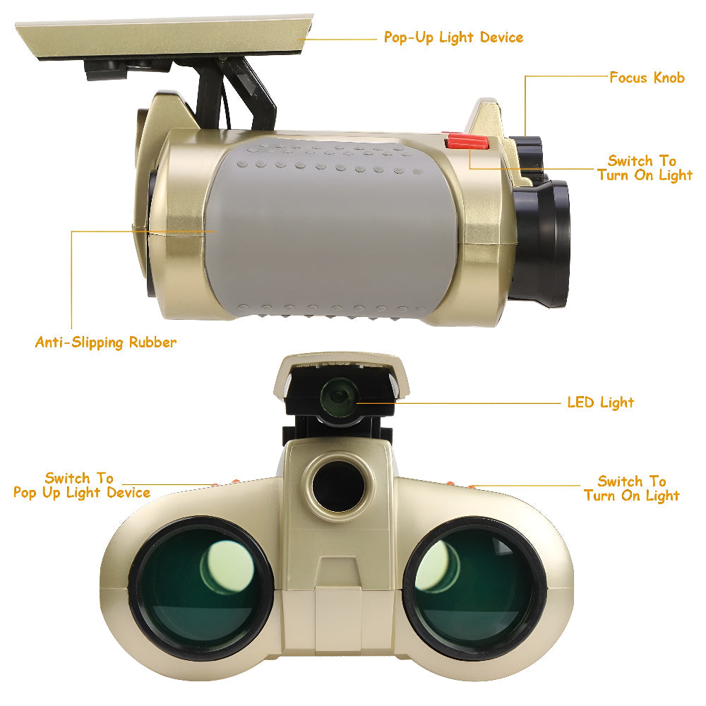 Kids Night Vision Binoculars Adventure Toy