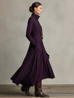 Bohemian Collection | Women's Maxi Dress with Turtleneck & Asymmetrical Draping | Effortless Style for Casual Elegance