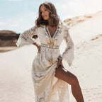 Bohemian Elegance | Long Sleeve Maxi Dress with Flowing Design | Versatile Style for Effortless Elegance
