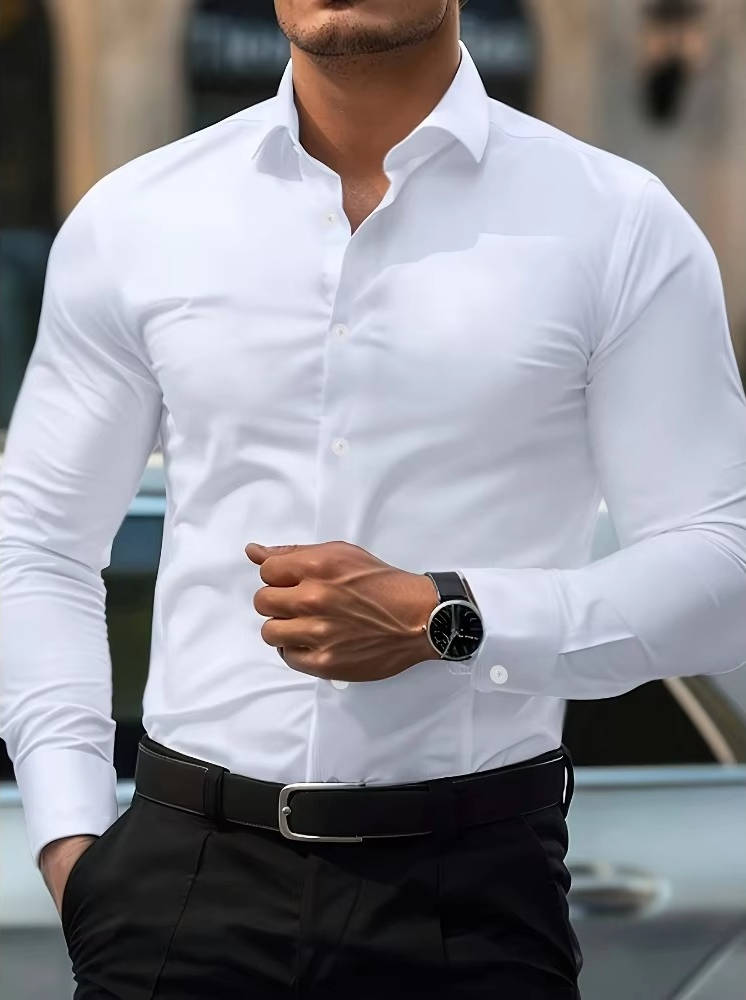 Button Down Shirt For Men With Cuffs