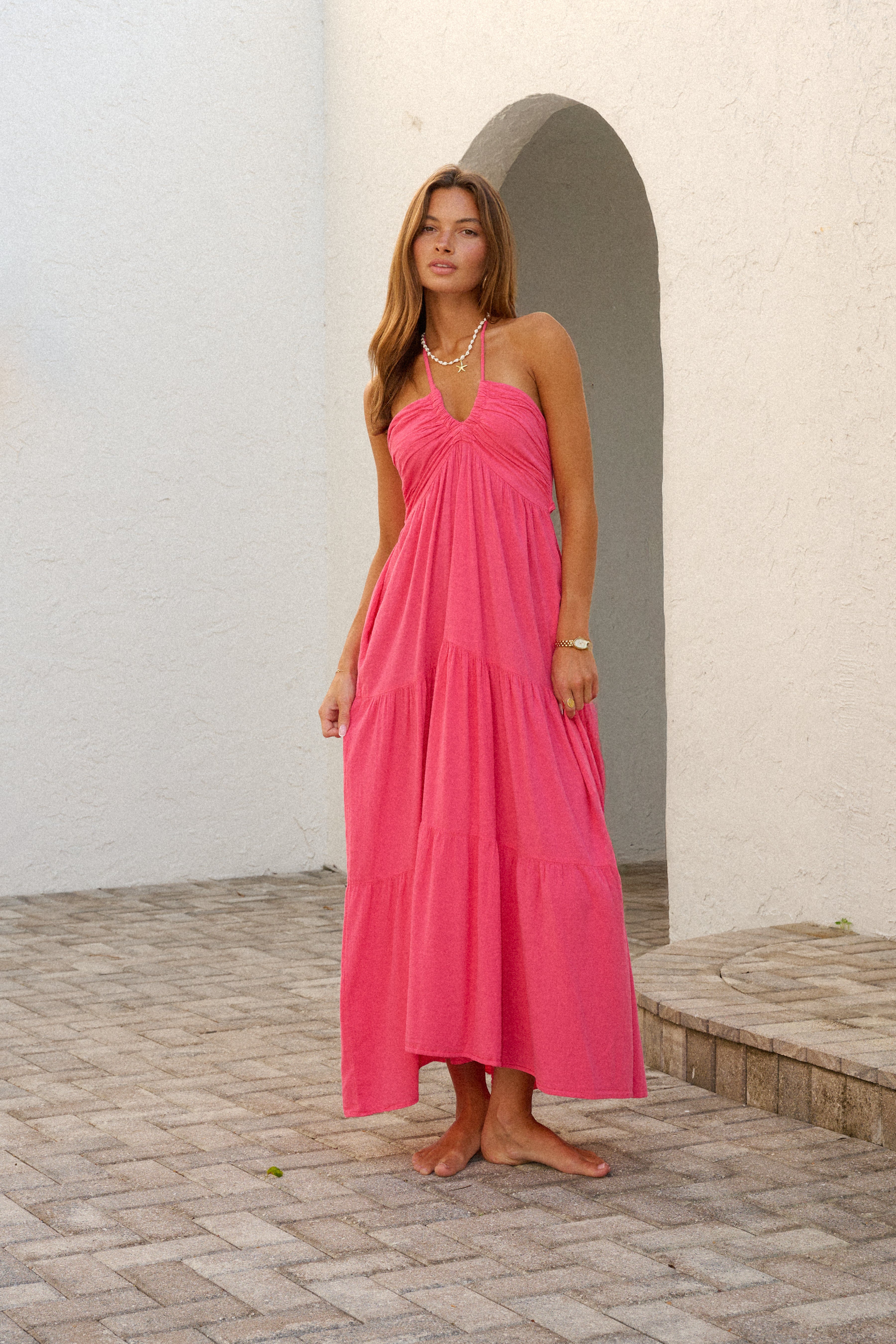 Brianna Maxi Dress — Elegant Flowy Maxi Dress, Timeless Feminine Silhouette