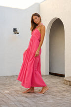 Brianna Maxi Dress — Elegant Flowy Maxi Dress, Timeless Feminine Silhouette
