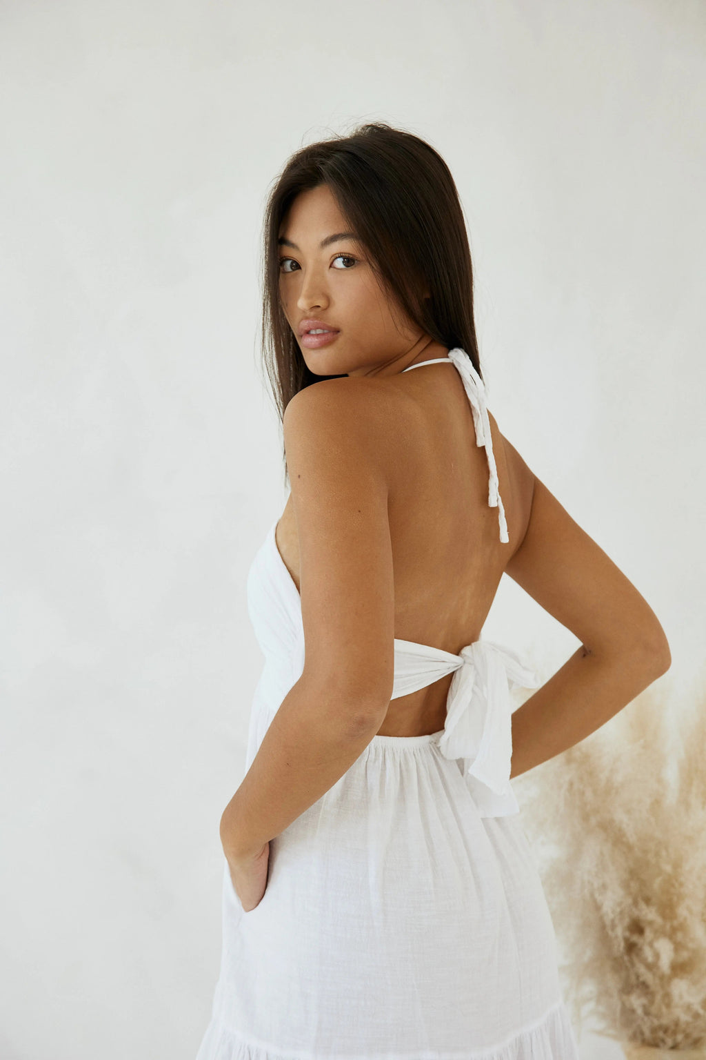 Bernadette  Maxi Dress — Elegant Flowy Maxi Dress, Effortless Feminine Silhouette