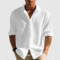 Men’s Casual Short Sleeve Button-Down Shirt – Lapel Collar Relaxed Fit