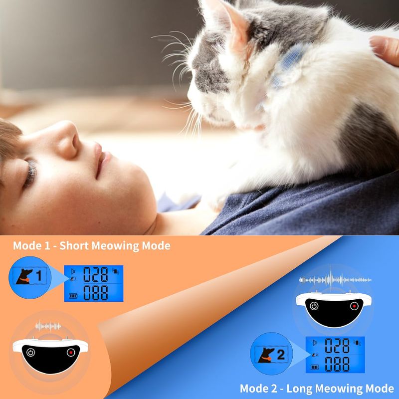 Adjustable Cat Shock Collar with Remote Control