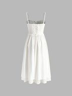 Celeste Collection | Women's Dress with Smocked Bodice & Adjustable Straps | Effortless Summer Style for Any Occasion