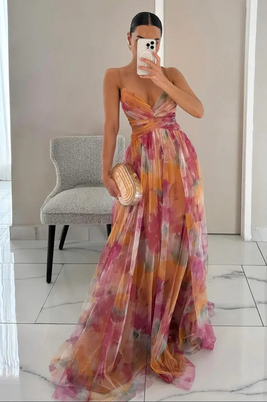 Chic Women’s Textured Layered Maxi Dress – Elegant Flowy Sleeveless Long Dress for Summer, Vacation & Casual Chic Style