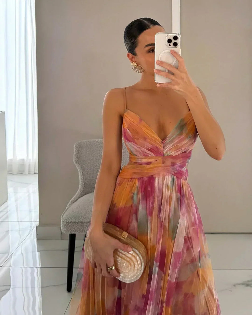 Women’s Textured Layered Maxi Dress – Elegant Flowy Sleeveless Summer Dress