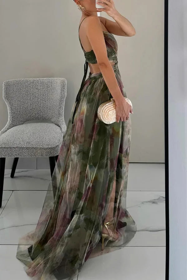 Women’s Textured Layered Maxi Dress – Elegant Flowy Sleeveless Summer Dress