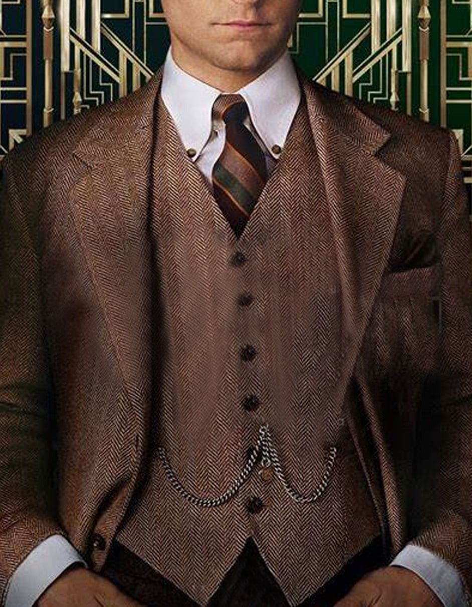 Classic Tweed Suit | Men's Suit with Notch Lapel & Button Closure | Stylish Wedding Suit for Formal Occasions