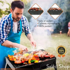 Compact BBQ Grill Set | Stainless Steel Charcoal Grill with Portable Design | Ideal for Outdoor Cooking and Picnics