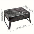Compact BBQ Grill Set | Stainless Steel Charcoal Grill with Portable Design | Ideal for Outdoor Cooking and Picnics