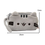 Cute Cat Plush Pencil Case | Large Zipper Pouch with Soft Material for Creative Stationery Storage
