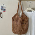 Eco-Friendly Crochet Mesh Tote Bag | Lightweight Design for Versatile Use
