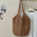 Eco-Friendly Crochet Mesh Tote Bag | Lightweight Design for Versatile Use
