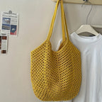 Eco-Friendly Crochet Mesh Tote Bag | Lightweight Design for Versatile Use