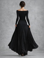 Elegant Collection | Long Sleeve Maxi Dress with Fluid Movement | Effortless Style for Any Occasion