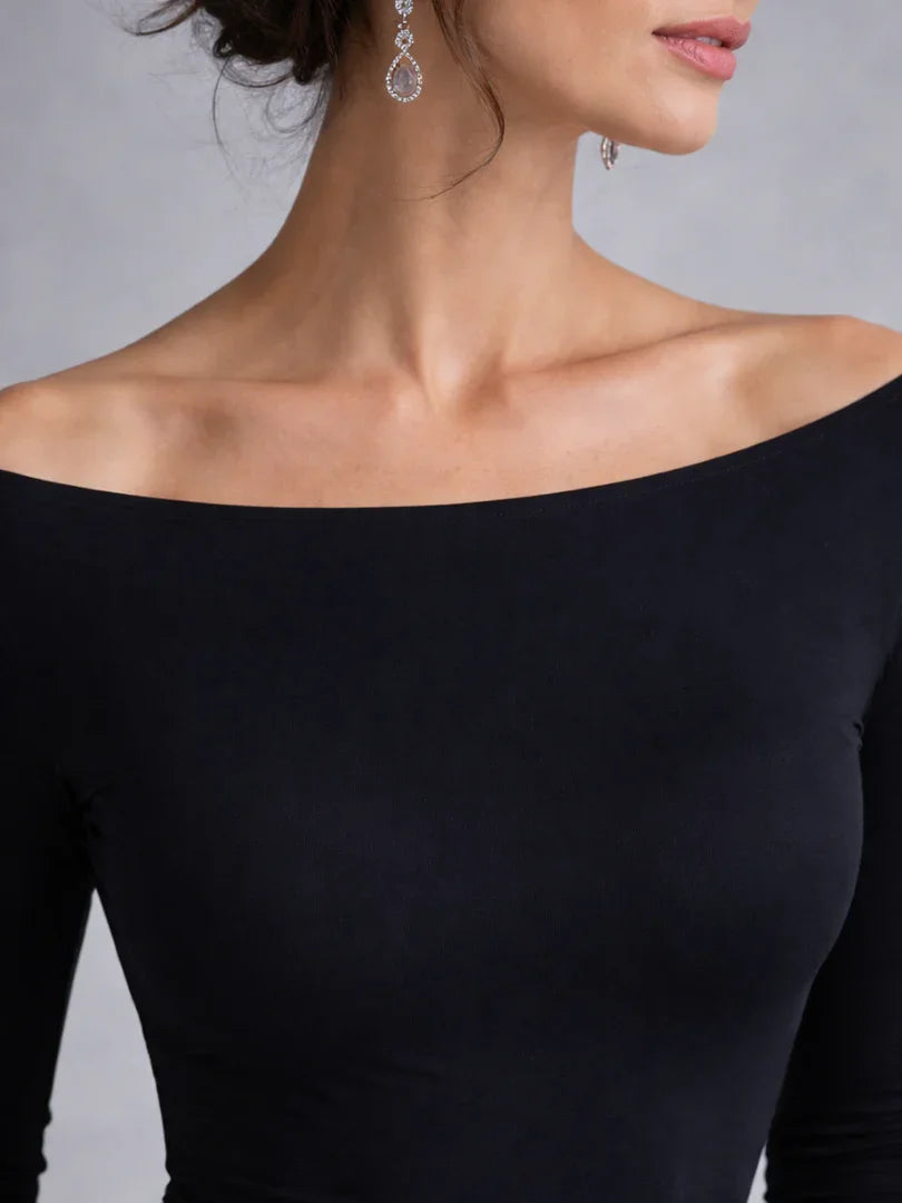 Elegant Collection | Long Sleeve Maxi Dress with Fluid Movement | Effortless Style for Any Occasion