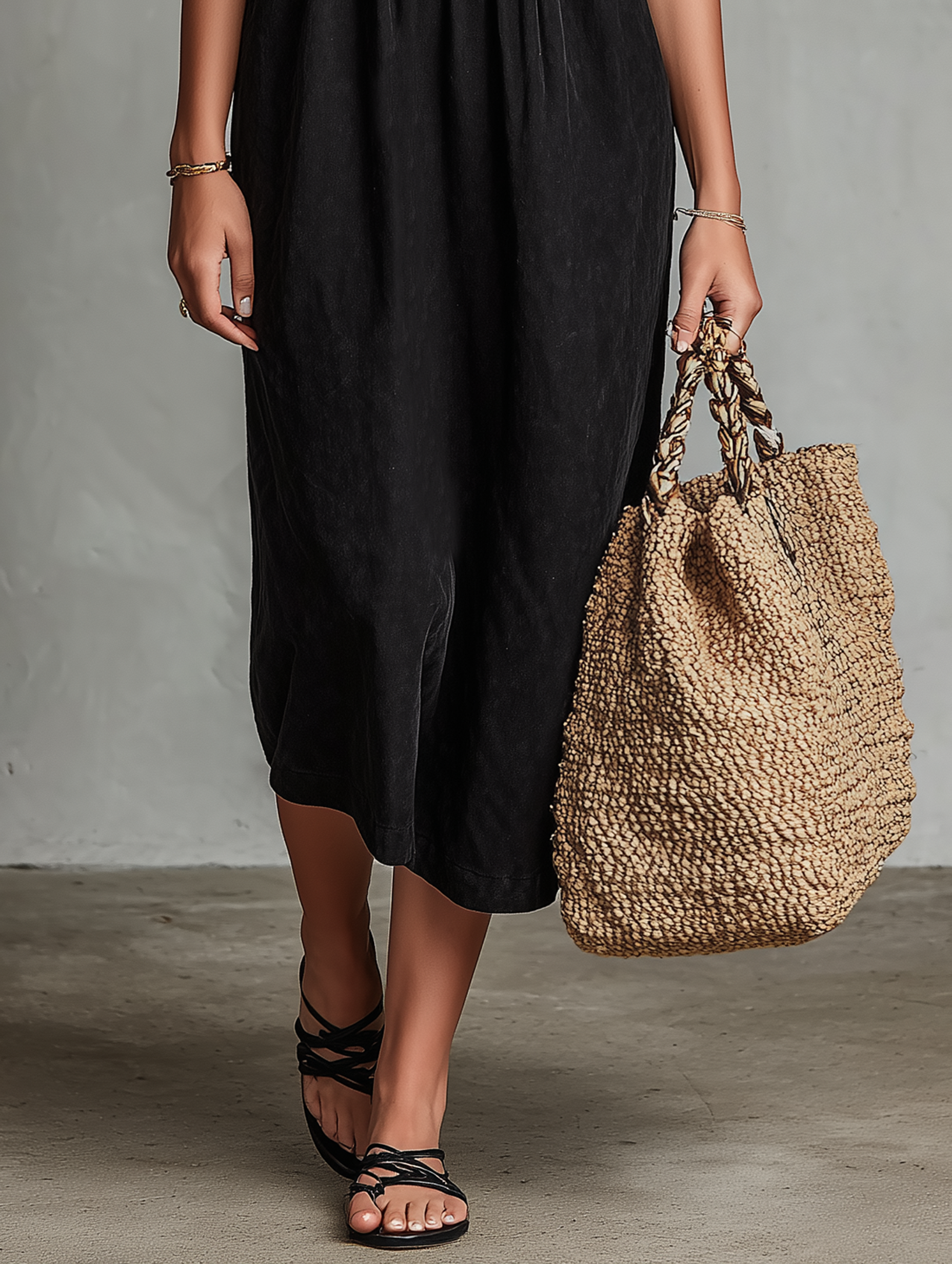 Elegant Collection | Midi Dress in Soft Faux Suede with Embroidered Details | Stylish Vacation Outfit for Effortless Chic