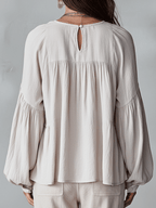 Elegant Collection Blouse with Delicate Ruffle Design Stylish Summer Top for Women