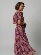Elegant Flow Midi Dress | Women's Dress with Off Shoulder Design | Perfect Wedding Guest or Summer Dress for Effortless Style