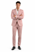 Elegant Mauve Men's Suit with Slim Fit Design | Perfect Wedding Suit for Grooms and Groomsmen