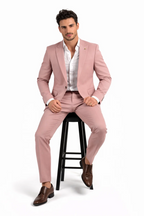 Elegant Mauve Men's Suit with Slim Fit Design | Perfect Wedding Suit for Grooms and Groomsmen