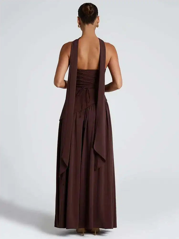 Off-Shoulder High Split Evening Gown