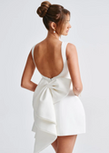 Women’s Elegant Pearl Mini Dress – Embellished Chic Party Dress