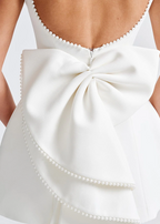 Women’s Elegant Pearl Mini Dress – Embellished Chic Party Dress