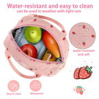 Elegant Pink | Insulated Lunch Bag with Large Capacity | Stylish Design for Work and Travel