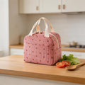 Elegant Pink | Insulated Lunch Bag with Large Capacity | Stylish Design for Work and Travel