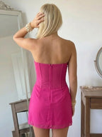 Sequin Mermaid Homecoming Dress with Empire Waist - Stunning Gown