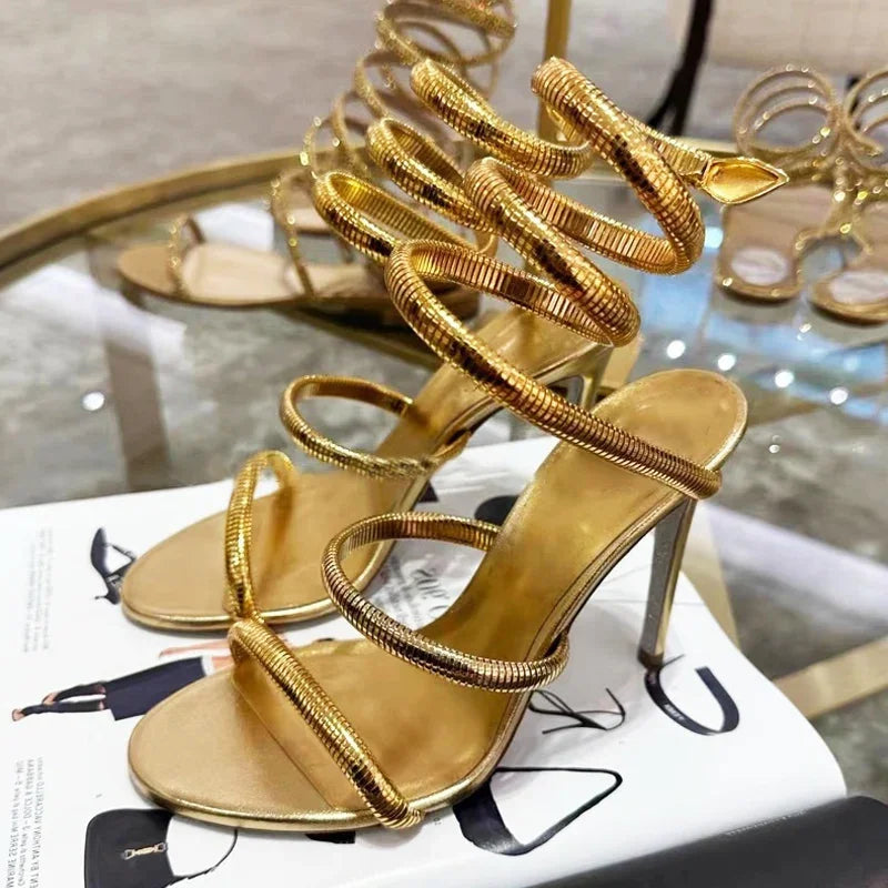 Women's Ankle-Strap Open-Toe Sandals - Elegant Summer Style