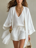 Elegant Women's Set | Layered Loungewear Outfit with Lightweight Fabric | Versatile Style for Any Occasion