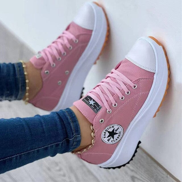 Sole detail of cushioned lightweight womens sneakers for support