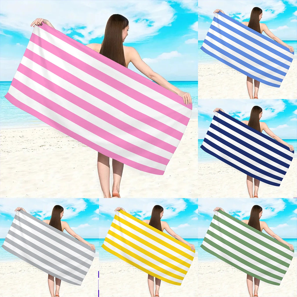 Essential Collection | Beach Towel with Ultra-Fine Fiber for Quick Drying & High Absorbency