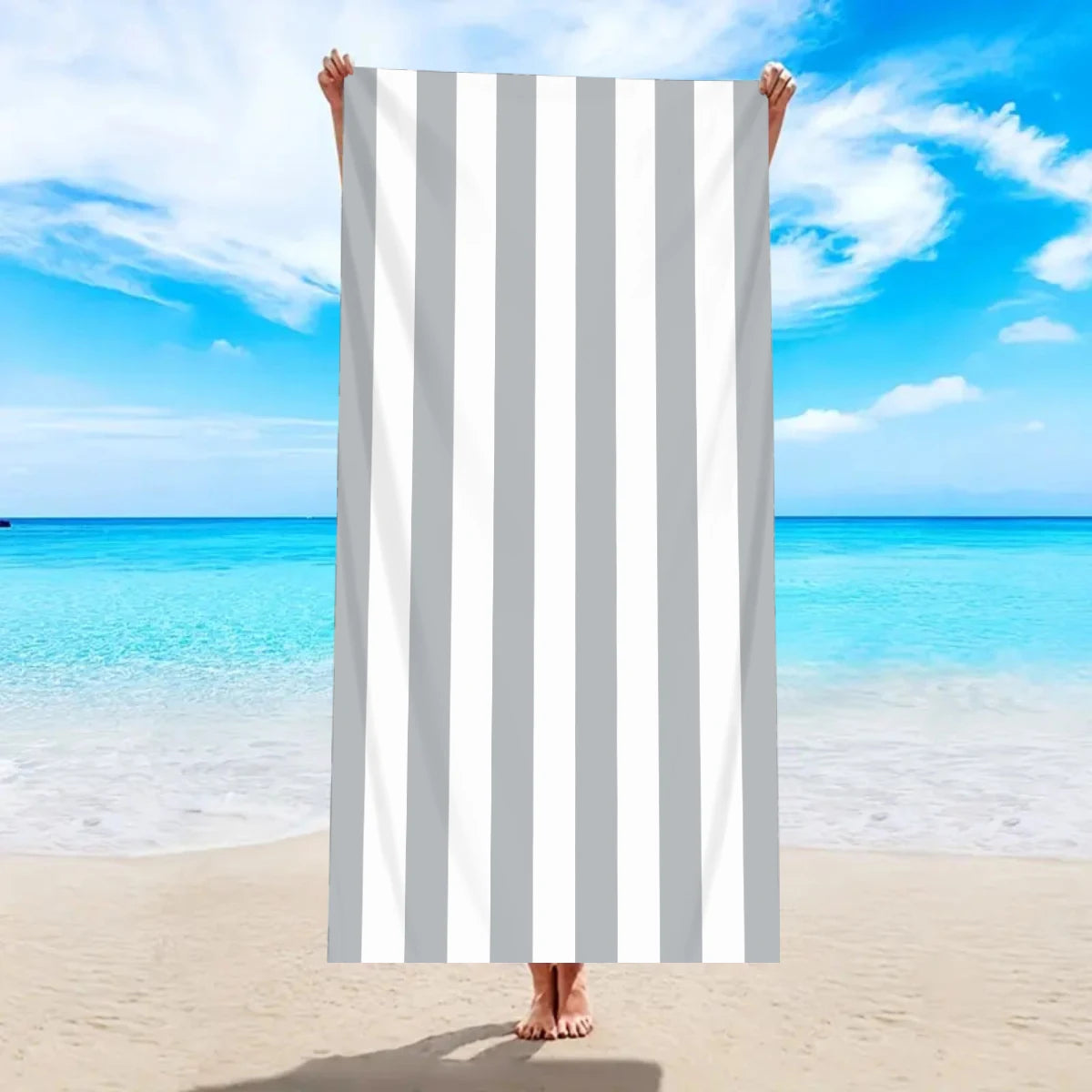 Essential Collection | Beach Towel with Ultra-Fine Fiber for Quick Drying & High Absorbency