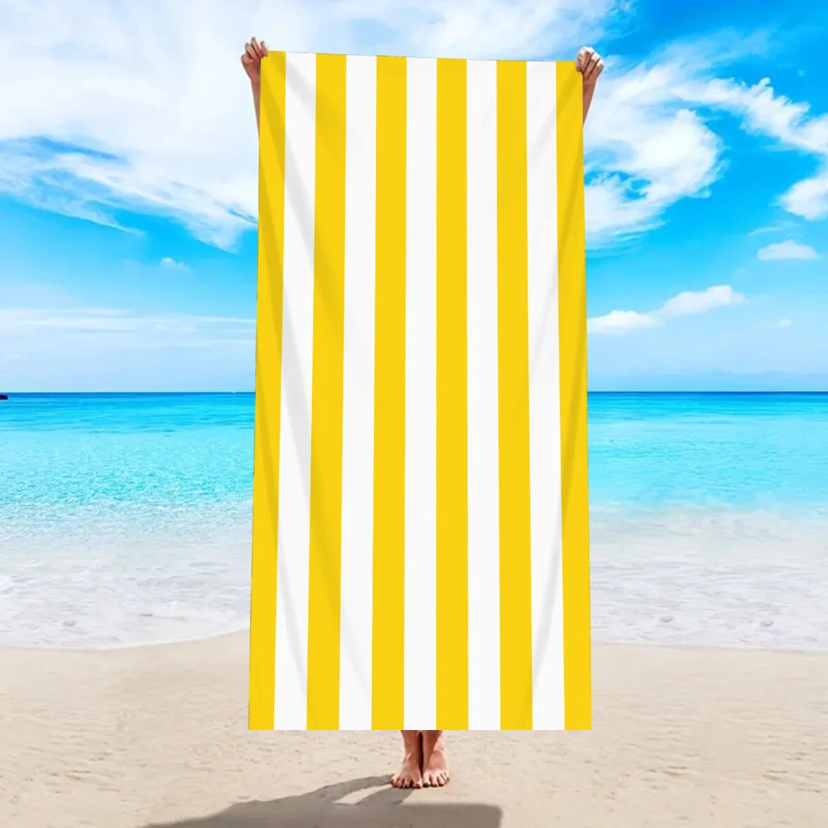 Essential Collection | Beach Towel with Ultra-Fine Fiber for Quick Drying & High Absorbency