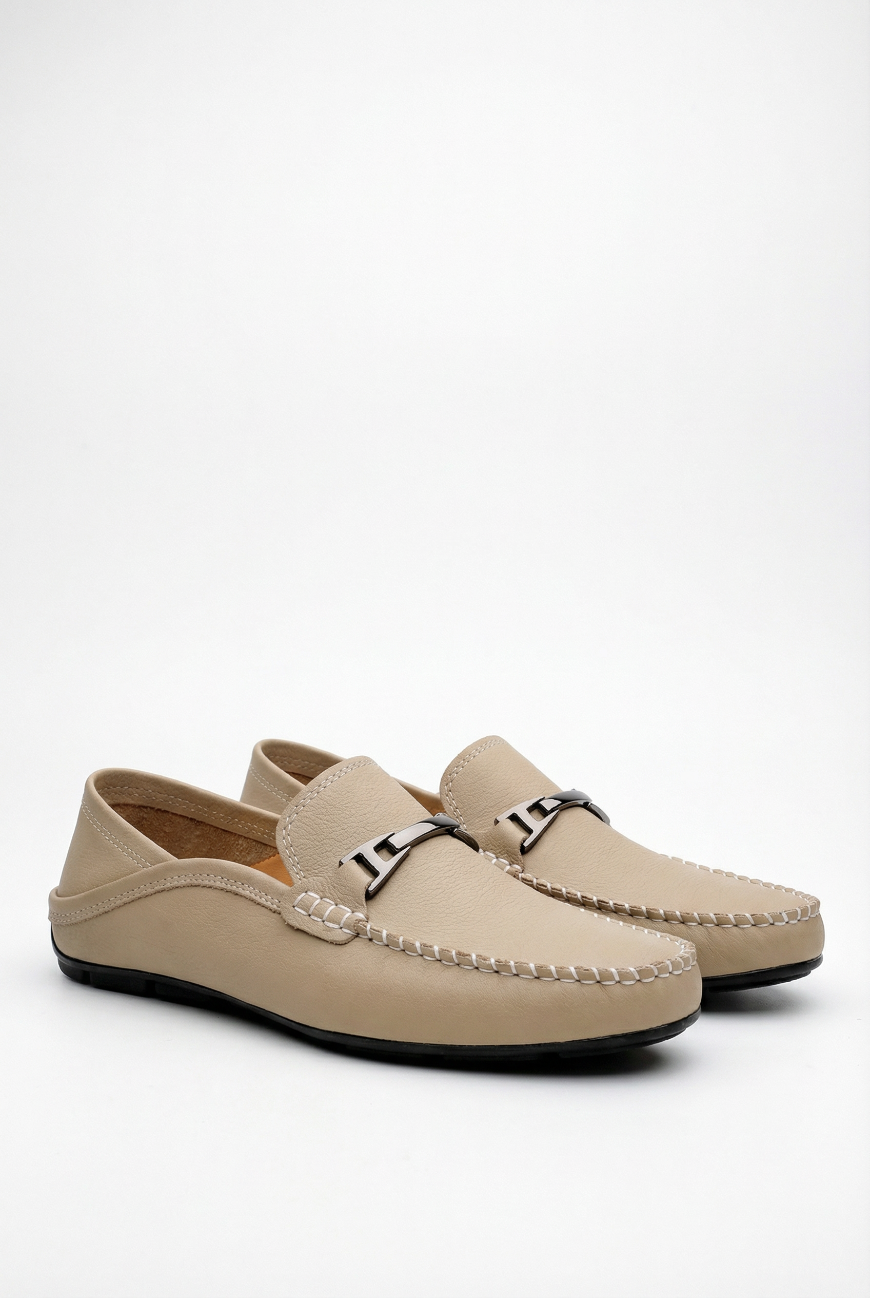 Ethan | Casual Black Leather Loafers for Women