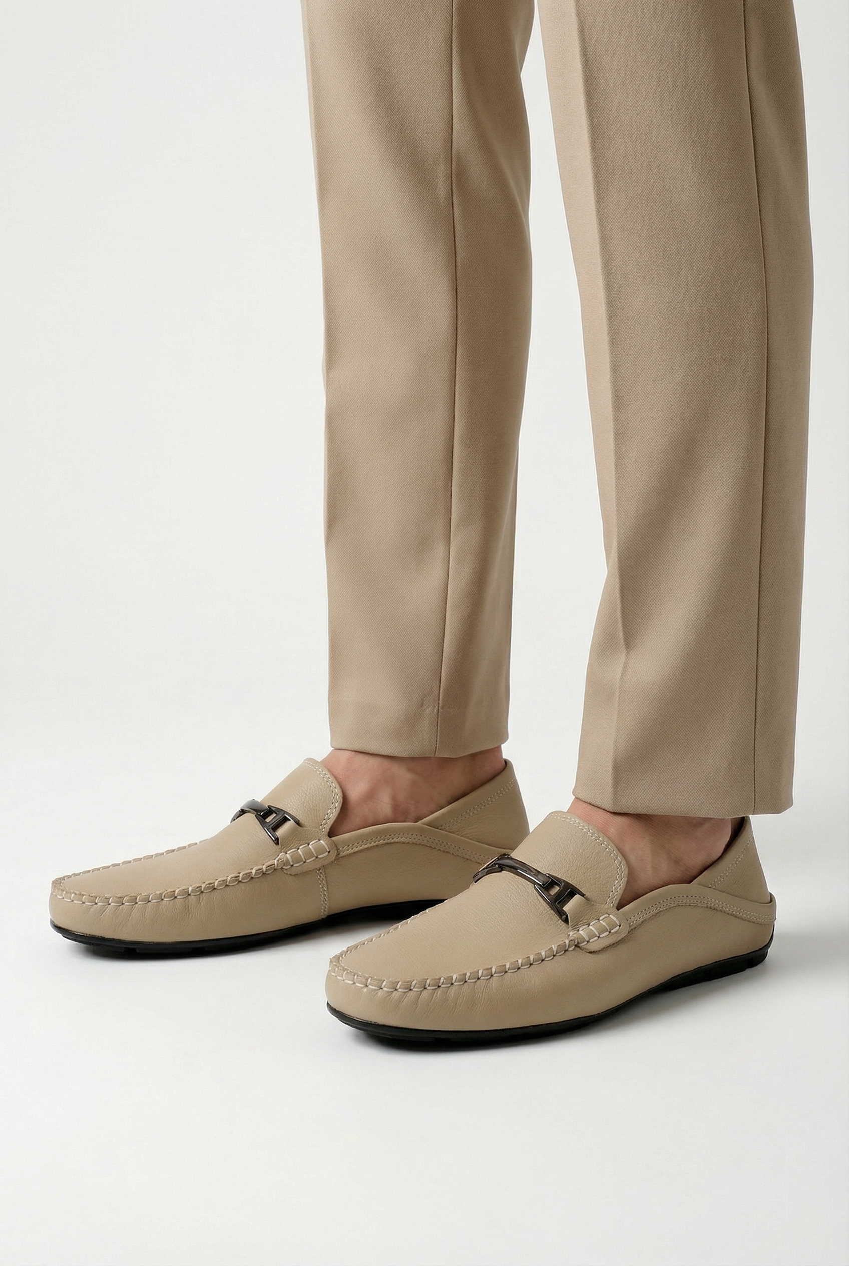 Ethan | Casual Black Leather Loafers for Women