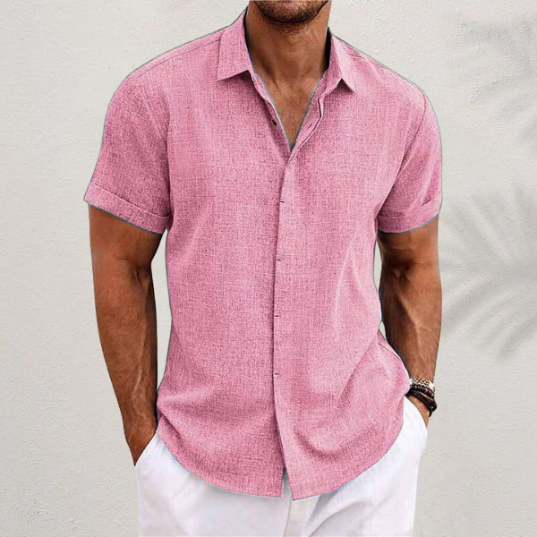 Ethan | Casual Short Sleeve Men's Shirt, Relaxed Fit, Button-Down