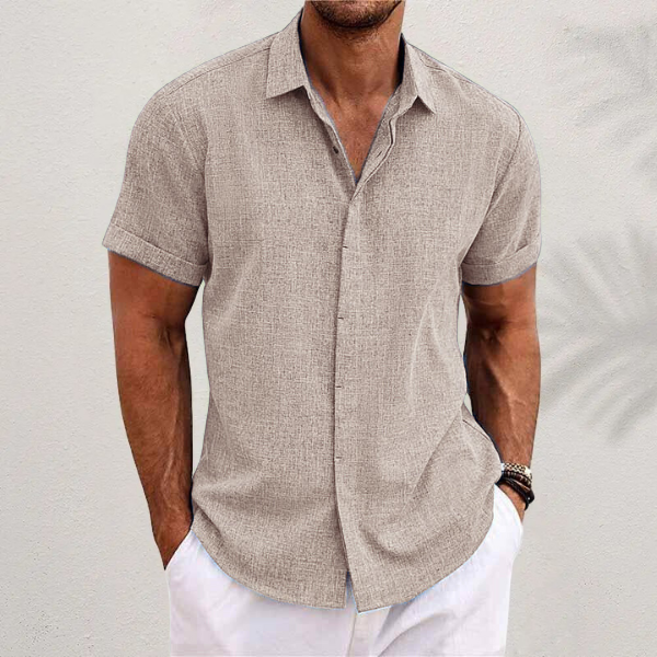 Ethan | Casual Short Sleeve Men's Shirt, Relaxed Fit, Button-Down